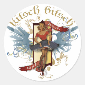 Keusch Bitsch: Danspoppen Tattoo Ronde Sticker