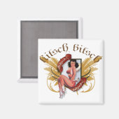 Keusch Bitsch: Kowgirl Kitsch Tattoo pop-up Magneet (Voorkant / Achterkant)