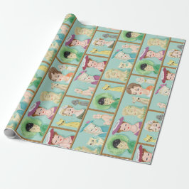  Keusch Lady Head-gassen met katten en honden Cadeaupapier