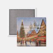 Keusch Nostalgische Duitse kerstmarkt - Greetings Magneet (Voorkant / Achterkant)