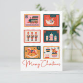 Keuschy-kerstkaart Kaart (Staand voorkant)