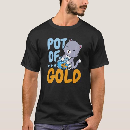 Keut goudvis met goudvis t-shirt (Voorkant)