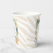 Keut oerwoud baby dierlijke nerts baby shower beke papieren bekers (Rechts)