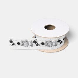 Keuten en teddybeer satijnen lint