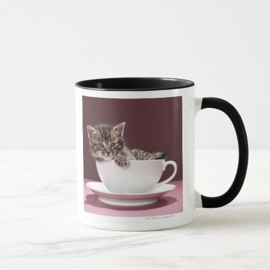 Keuten in beker en saucer mok (Rechts)