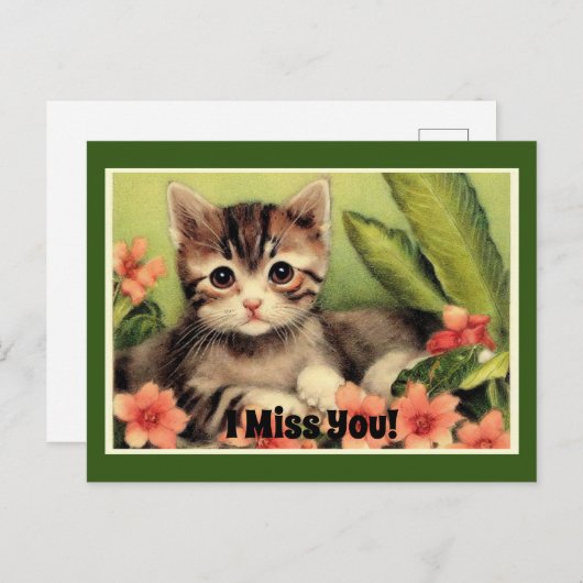  keuten in bloemen Briefkaart (Voorkant / Achterkant)