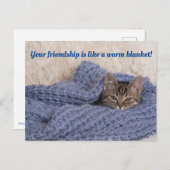 Keuten in een dekens briefkaart (Voorkant / Achterkant)