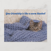 Keuten in een dekens briefkaart (Voorkant)