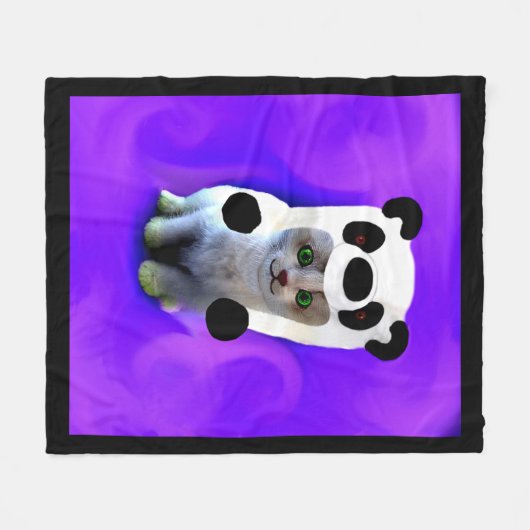 Keuten in een pandagebak pet fleece deken (Voorkant (Horizontaal))