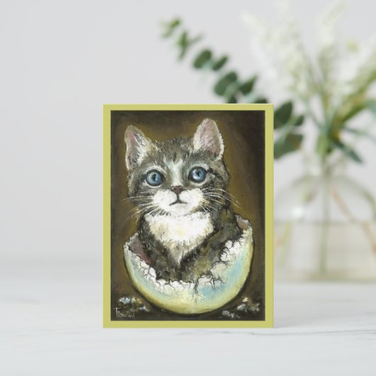 Keuten in een schelp briefkaart (Staand voorkant)