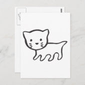 Keuten in zwart-witzak briefkaart (Voorkant / Achterkant)