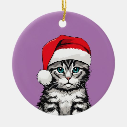 Keuten Kerstmis Keramisch Ornament (Voorkant)