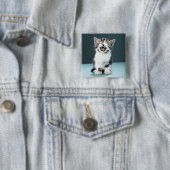 Keuten Vierkante Button 5,1 Cm (In situ)