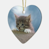 Keuten voor Kerstmis Keramisch Ornament (Links)