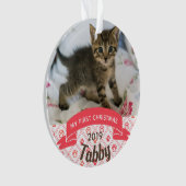 Keuten's eerste kerstfotoornament ornament (voorkant)