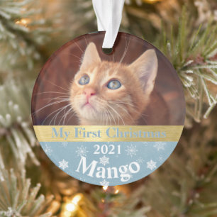 Keuten's eerste kerstfotoornament ornament