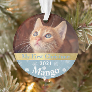 Keuten's eerste kerstfotoornament ornament