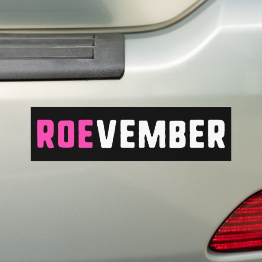 Keuze abortus stemming ROnovember Bumpersticker (Op auto)