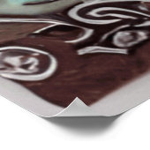 Keuze blauwe, blauwe, langwerpige, kleine Mermaïde Poster (Hoek)