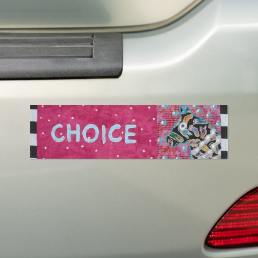 Keuze Bumpersticker (Op auto)