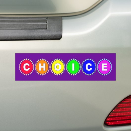 keuze bumpersticker (Op auto)