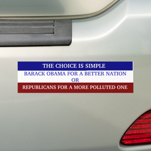 KEUZE BUMPERSTICKER (Op auto)