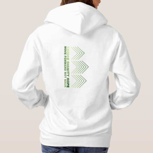 KEUZE DIGNITY HOPE BEWEGT VOORUIT HOODIE (Achterkant)