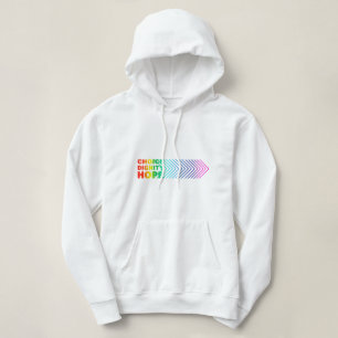 KEUZE DIGNITY HOPE WOMENS RAINBOW HOODIE