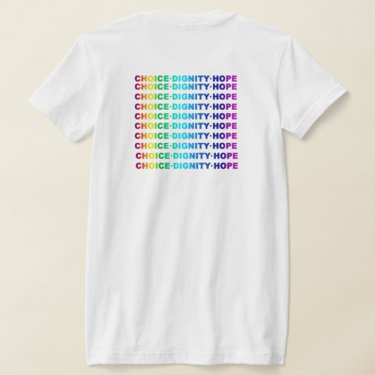 KEUZE DIGNITY HOPE WOMENS T-SHIRT (Laag Achter)