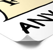 Keuze Directeur Lijst met regels Poster (Hoek)