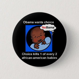 Keuze doodt 1 op de 2 Afrikaanse-Amerikaanse baby' Ronde Button 5,7 Cm