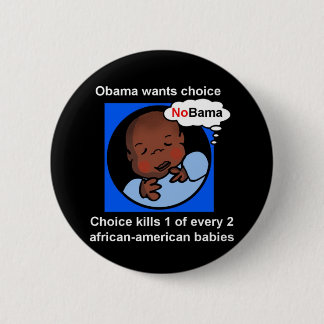Keuze doodt 1 op de 2 Afrikaanse-Amerikaanse baby' Ronde Button 5,7 Cm