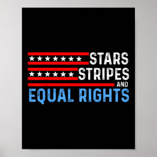 Keuze Feminist 4 juli - Stars Stripes Gelijk Poster