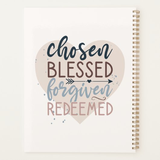 Keuze Gezegd Verouderde Geëindigde Religieuze Cita Planner (Achterkant)