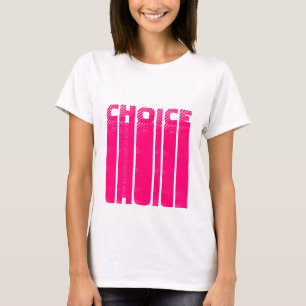 Keuze hete roze grafische typografie modern cool t-shirt