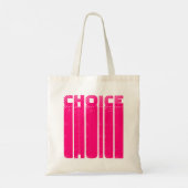 Keuze hete roze grafische typografie modern cool tote bag (Achterkant)