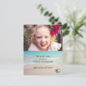 Keuze kerstfotokaart — Starfish design Feestdagenkaart (Staand voorkant)