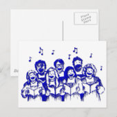 Keuze leden/zangers briefkaart (Voorkant / Achterkant)