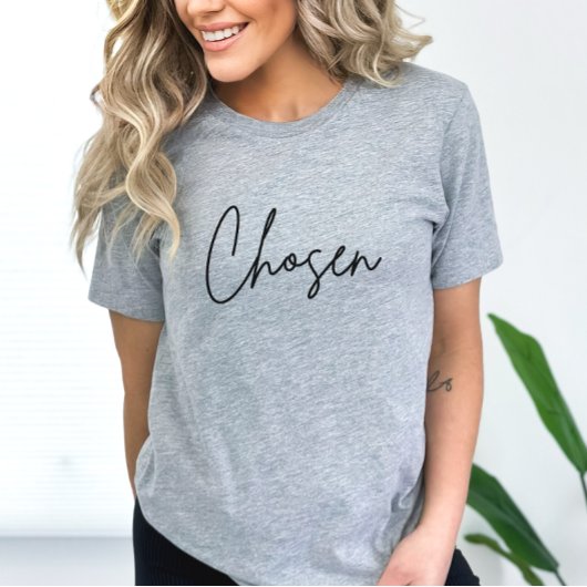 Keuze minimalistisch script Christelijke trouw T-S T-shirt