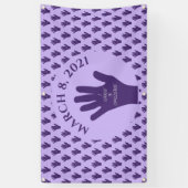 Keuze om 8 maart uit te dagen Vrouwendag 2021 Spandoek (Verticaal)