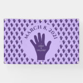 Keuze om 8 maart uit te dagen Vrouwendag 2021 Spandoek (Horizontaal)