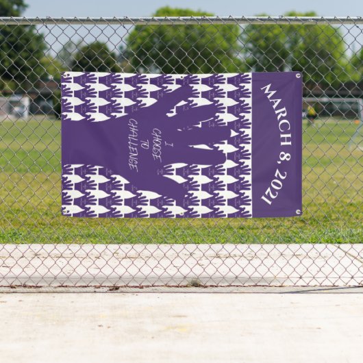 Keuze om 8 maart uit te dagen Vrouwendag 2021 Spandoek (Insitu)