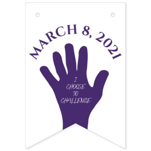 Keuze om 8 maart uit te dagen Vrouwendag 2021 Vlaggetjes