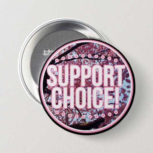 Keuze ondersteuning! ronde button 7,6 cm (Voorkant /achterkant)