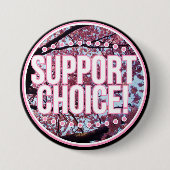 Keuze ondersteuning! ronde button 7,6 cm (Voorkant)