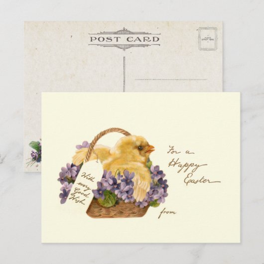  keuze, paasmandje en overvallen briefkaart (Voorkant / Achterkant)