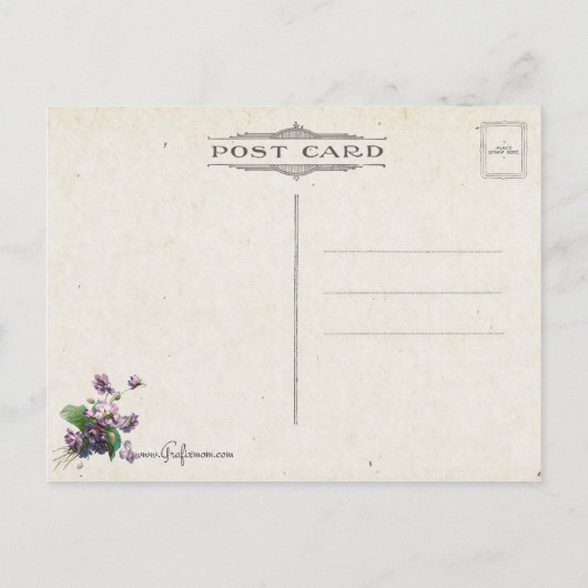  keuze, paasmandje en overvallen briefkaart (Achterkant)