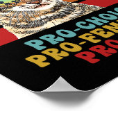 Keuze Pro Feminisme Pro Cats Vrouwenrechten Femini Poster (Hoek)