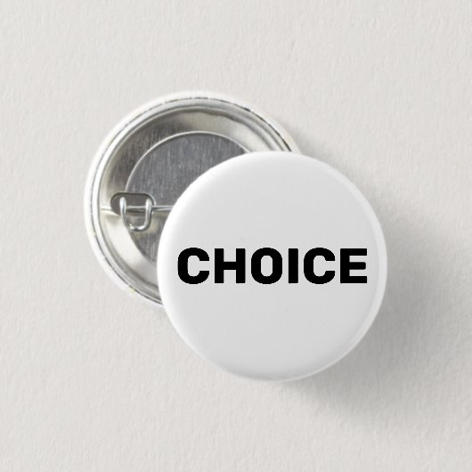 Keuze, pro-keuze abortusrechten wit modern ronde button 3,2 cm (Voorkant /achterkant)