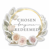 Keuze Quote Christelijke Bijbel Verse Sticker (Voorkant)